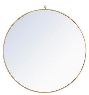 Yedinak Accent Mirror, Brass, 42x42"