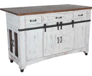 Coralie Kitchen Island, Broken/Damaged Top