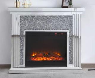 Aarav Electric Fireplace, Broken Glass