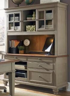 Mason 2 Piece Desk Office Suite, Taupe