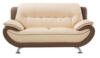 Vickrey Leather Loveseat, Dirty