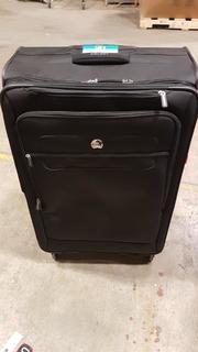 Delsey Blk Soft Sided Luggage - 29"  - Side Handle Broken