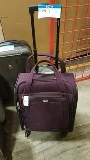 Burgundy Soft Sided 2pc Carry On Luggage