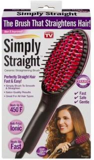 As Seen On TV - Simply Straight Ceramic Straightening Brush - 