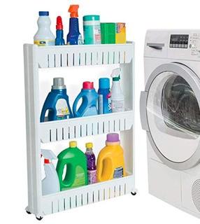 3 Shelf Movable Storage Rack