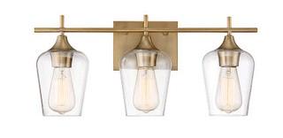 Hickerson 3-Light Vanity Light Warm Brass