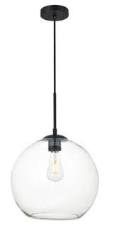 Yearwood 1-Light Globe Pendant Black