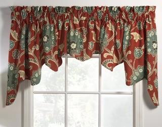 Glennie Lined Empress Swag 100" Window Valance