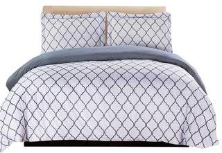 Northville Duvet Cover Set King, Grey