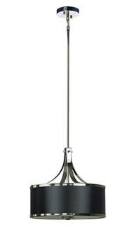 Whitfield Lighting Pauline 3-Light Pendant, Black