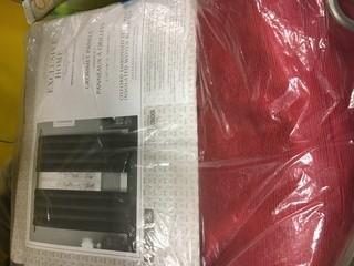 Bruno Solid Room Darkening Thermal Grommet Curtain Panels, Chili, Set Of 2, 52x96"