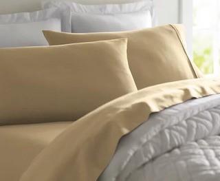 Wayfair Basics 1800 Series 4 Piece Sheet Set, Queen, Camel