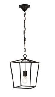 Finnick 1-Light Geometric Pendant Black