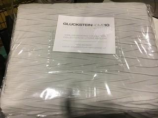 Glucksteinhome Harlow Bedding Collection, King Bedskirt, Light Grey