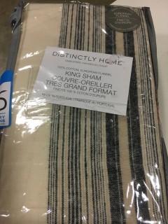 (2) Distinctly Home King Sham, Cabin Stripe