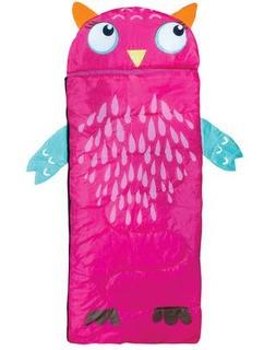 Ozark Trail Kids' Owl Sleeping Bag-Open Bag