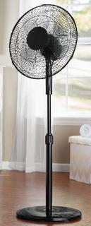 Mainstays Oscillating Stand Fan 16" Black