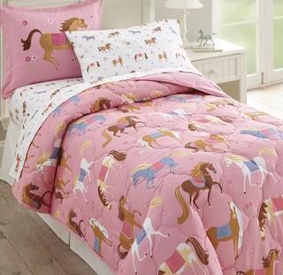 Olive Kids Horses 4 Piece Toddler Bedding Set