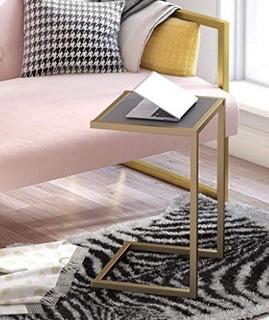 Scarlett End Table Gold/Grey 