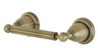 Kingston Brass Heritage Collection- 18" Towel Bar, Vintage Brass/ Robe Hook, Vintage Brass/ Toilet Paper Holder, Vintage Brass