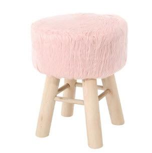 Avel Vanity Stool, Rose