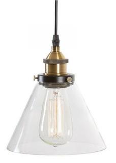 Cruz 1-Light Cone Pendant Bronze/Black