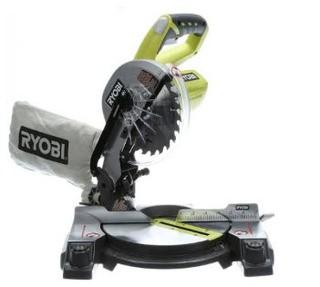 Ryobi 18V ONE Cordless 7-1/4-Inch Miter Saw (Tool Only) with Blade and Blade Wrench