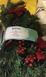 Martha Living 9ft Pinecone And Berry Garland 