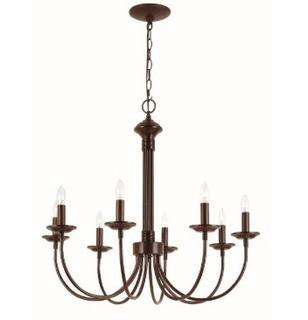 Shaylee 8-Light Candle Style Chandelier Rubbed Oil Bronze
