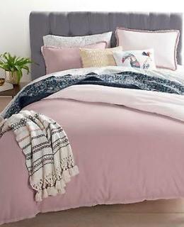 Whim By Martha Stewart Vintage Wash Comforter Set, Queen, Blush 