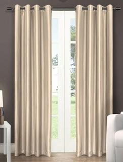 Chatra Two-Pack Window Curtains, Bone, 54x96"