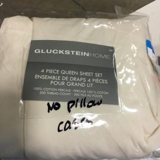 Glucksteinhome Queen Sheet Set, Beige 