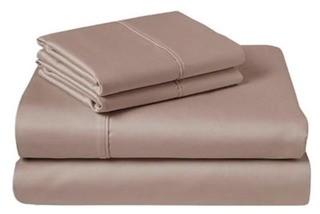 Monaco Sheet Set, Queen, Taupe