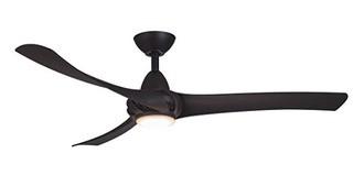 Cairo 52" 3 Blade LED Ceiling Fan with Remote, Matte Black