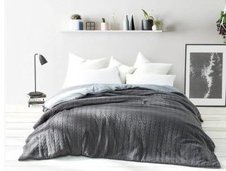 Babb Cable Knit Comforter, King