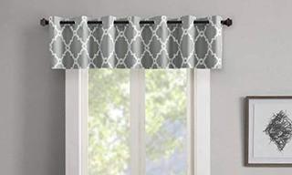(2) Winnett Light-Filtering 50x18"  Curtain Valance
