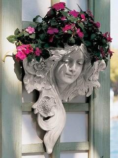 Le Printemps and Le Etoile French Greenmen Wall D?cor, Right Facing