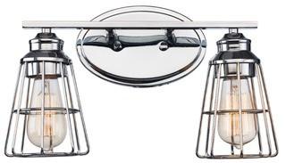 Blas 2-Light Vanity Light Polished Chrome 