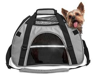 FurHaven Pet Carrier, Grey 11" H x 8" W x 16" 