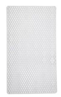 Rubber Shower Mat 15'' W x 27.5'' L, White