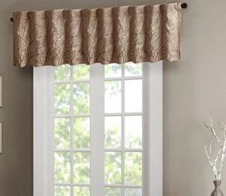 (2) Gladeview Faux Silk Embroidered 50" Window Valance