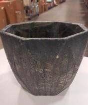 ?7.75x7.75x6" Cement Pot - Gre
