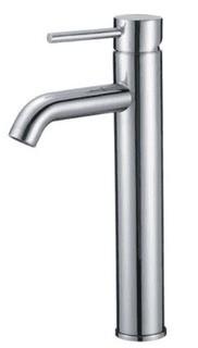 Bosconi Single Hole Bathroom Faucet, Polished Chrome