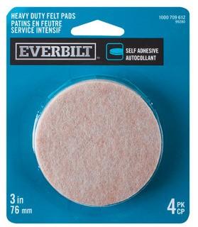 (2) Everbilt 76mm Heavy Duty Self Adhesive Felt Skates (4 per pack)
