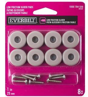 (6) Everbilt 1 inch Adhesive Furniture Glides (8 per Pack)