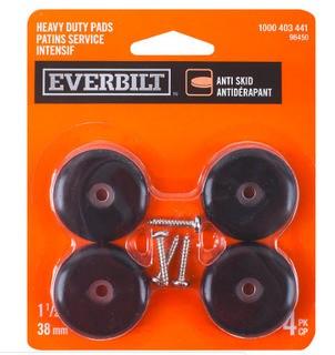 (6) Everbilt 1-1/2 inch Heavy Duty Anti-Skid Surface Pads (4 per Pack)