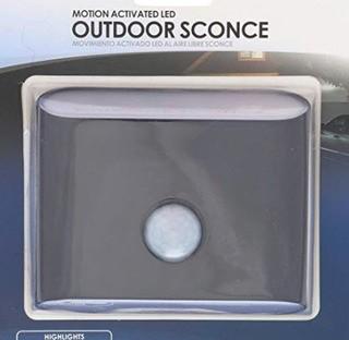 (2)Westek LG3101B-N1 Motion Activated LED Outdoor Sconce Black