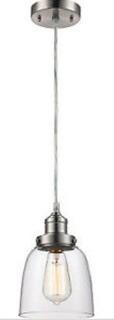 Trans Globe Lighting PND-1081 Jenny Pendant Brushed Nickel