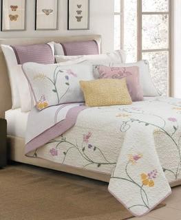 Safdie & Co. Serenade Floral 3-Piece Quilt Set - Double/Queen
