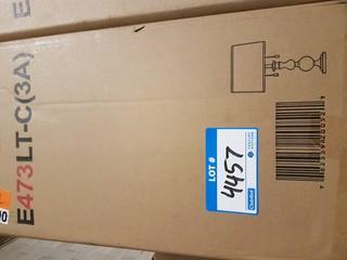 E473lt-c metal with crystal 2-lite table lamp